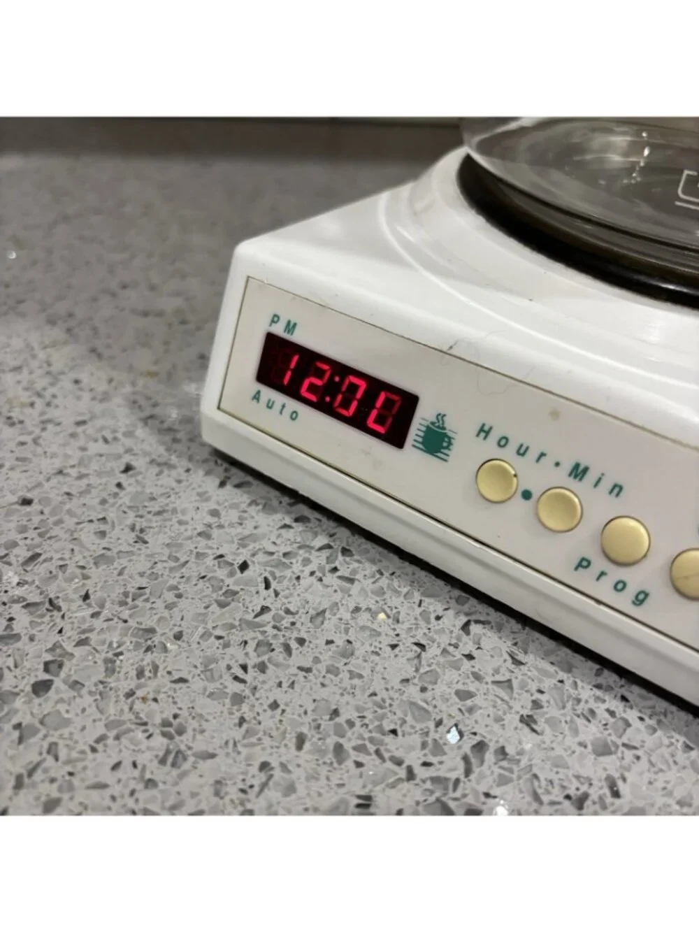 Vintage 90's Proctor Silex Morning Maker W Clock  12c Coffee Maker Retro Kitchen